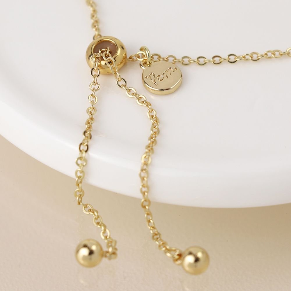 POM Golden Crystal Cylinder Bracelet - Old Railway Line Garden Centre