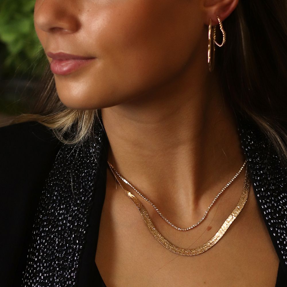 POM Golden Liquid Chain Necklace - Old Railway Line Garden Centre