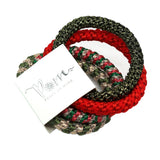 POM Green and Red Mix 4 Pack Hairbands