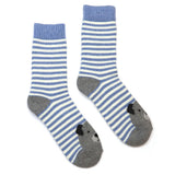 POM Kit Blue Stripe Dog Socks Duo