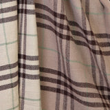 POM Nellie Taupe, Cream and Brown Classic Check Scarf