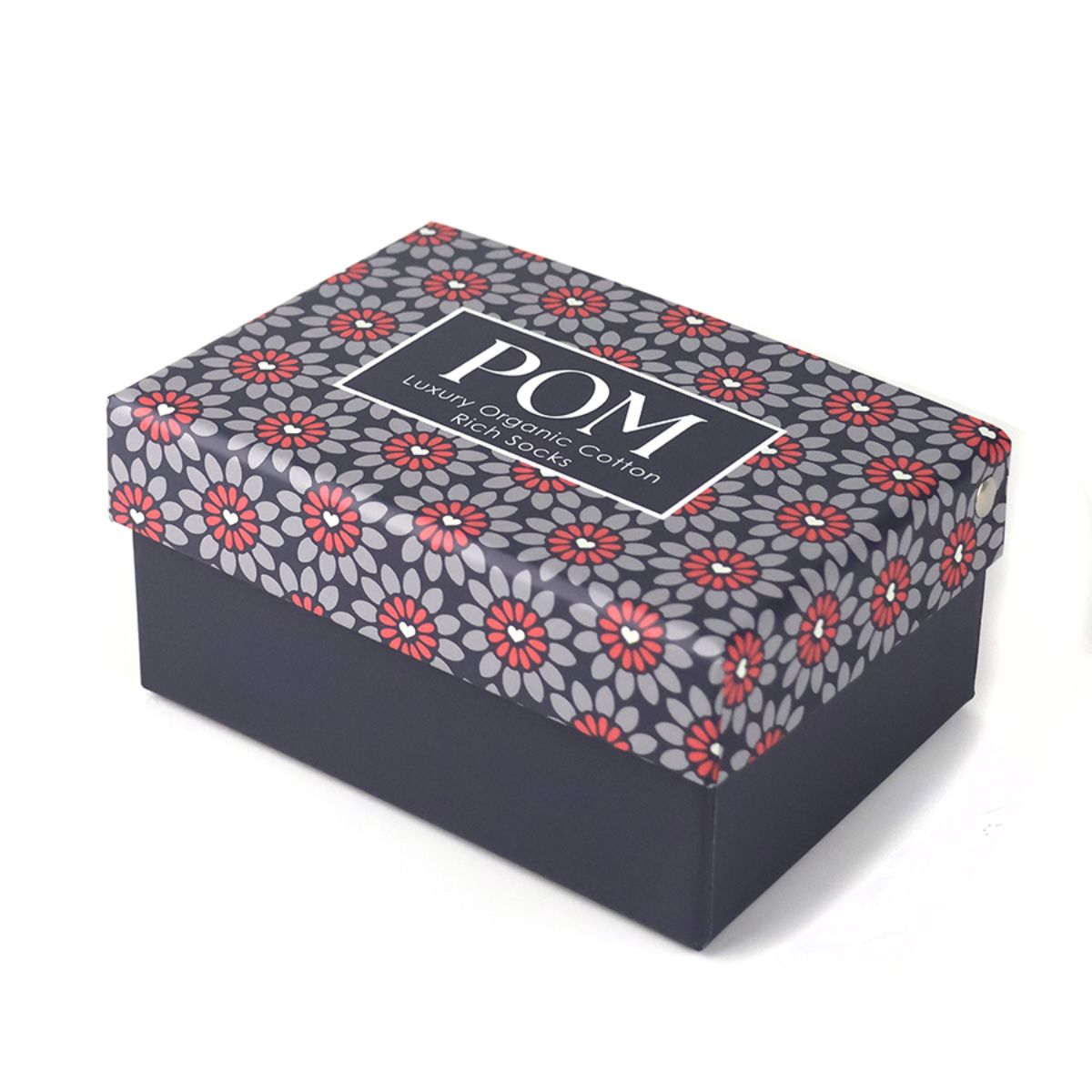 POM Organic Cotton Blend Socks Set of Three Multicoloured