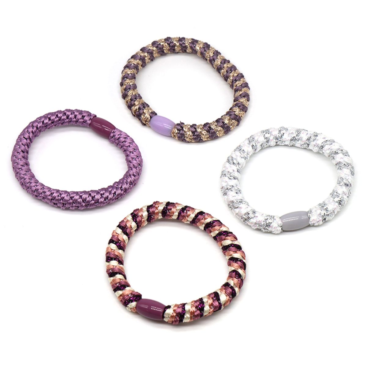 POM Purple Mix 4 Pack Hairbands