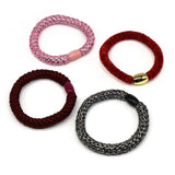 POM Red and Metallic Mix 4 Pack Hairbands