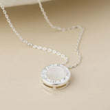 POM Silver Plated Roman Numeral Necklace