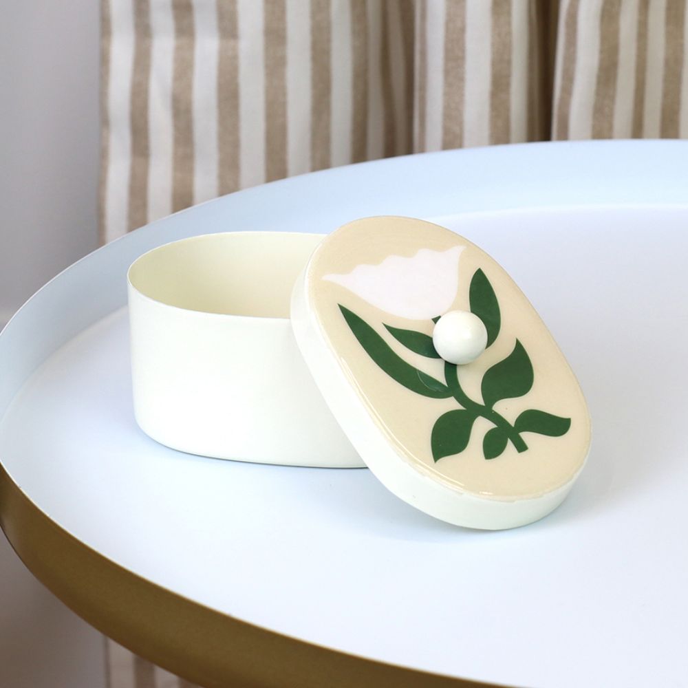 POM Zinnia Trinket Box - Cream