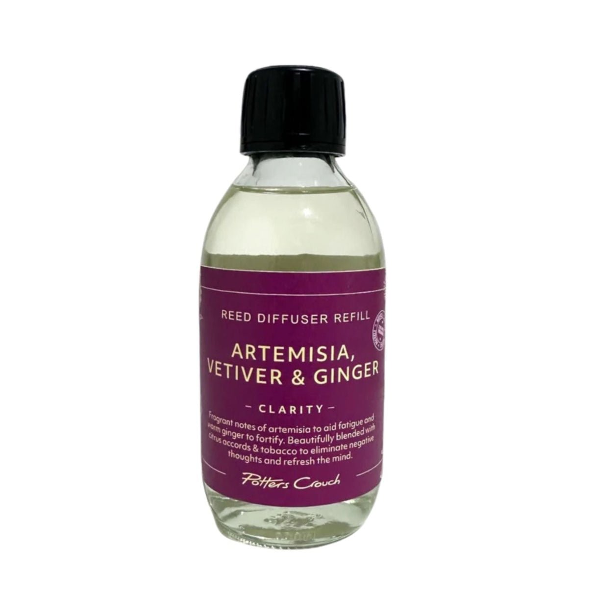 Potters Crouch 200ml Artemisia, Vetiver & Ginger Clarity Diffuser Refill - Old Railway Line Garden Centre