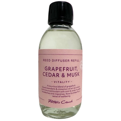 Potters Crouch 200ml Grapefruit, Cedar & Musk Vitality Diffuser Refill - Old Railway Line Garden Centre