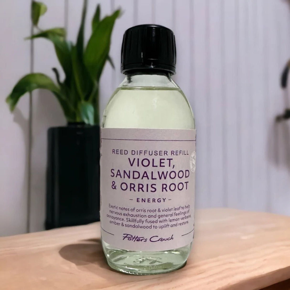 Potters Crouch 200ml Violet, Sandalwood & Orris Root Energy Diffuser Refill - Old Railway Line Garden Centre