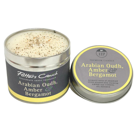 Potters Crouch 210g Arabian Oudh & Amber Candle - Old Railway Line Garden Centre