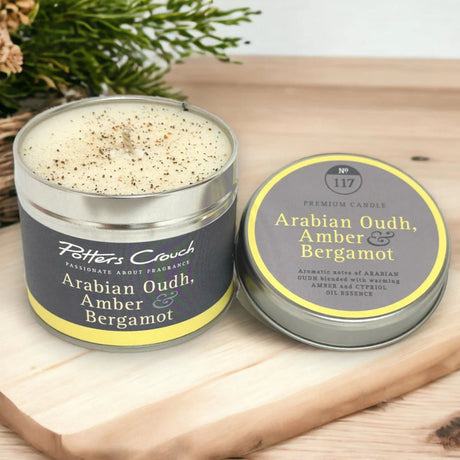 Potters Crouch 210g Arabian Oudh & Amber Candle - Old Railway Line Garden Centre