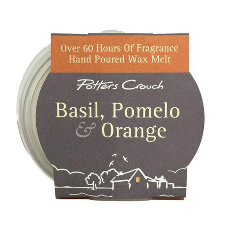 Potters Crouch 40g Basil, Pomelo & Orange Melt Pot - Old Railway Line Garden Centre