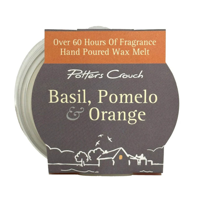 Potters Crouch 40g Basil, Pomelo & Orange Melt Pot - Old Railway Line Garden Centre