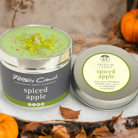 Potters Crouch Spiced Apple Scented Candle - Old Railway Line Garden Centre