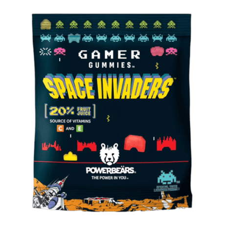 Powerbears 125g Space Invaders Gummies - Old Railway Line Garden Centre