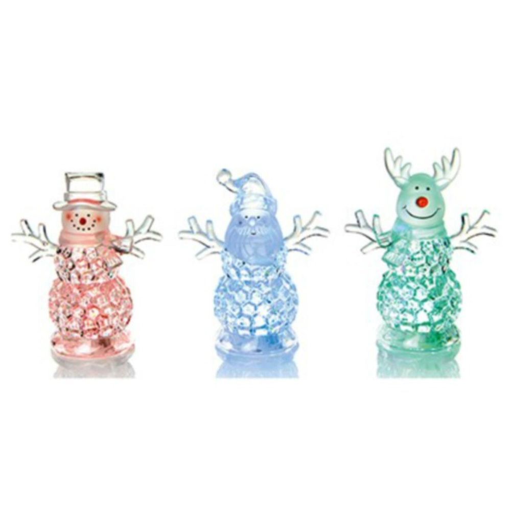 Premier 12cm Light Up Acrylic Christmas Character (Choice of 3)