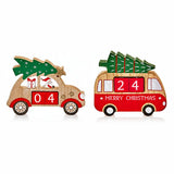 Premier 15cm Wooden Christmas Countdown (Choice of 2 Car - Campervan)