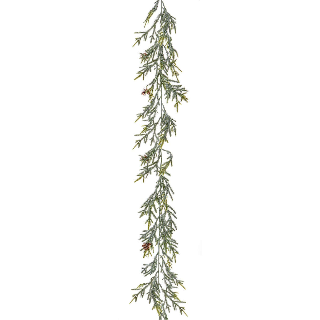 Premier 160cm Frosted Green Spruce Garland