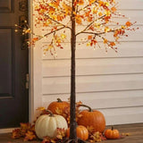 Premier 2.1m Warm White Lit Maple Leaf Tree
