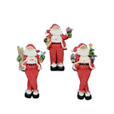 Premier 20cm Sparkle Snow Dangly Legs Santa Ornament (Choice of 3)