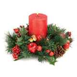 Premier 23cm Apple, Cone & Berry Candle Ring