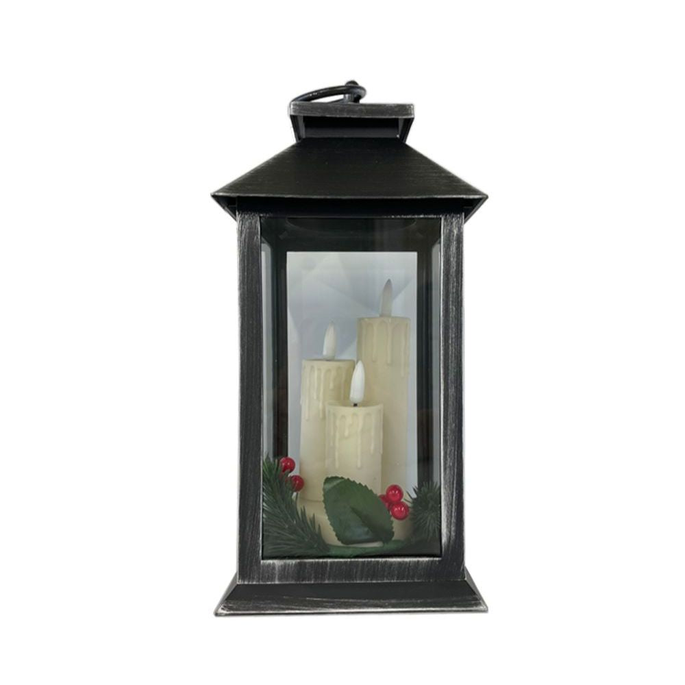 Premier Flickering Flame 27cm Battery Lantern - (Choice of 3)
