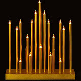 Premier 33cm Gold Candle Bridge with 20 LED