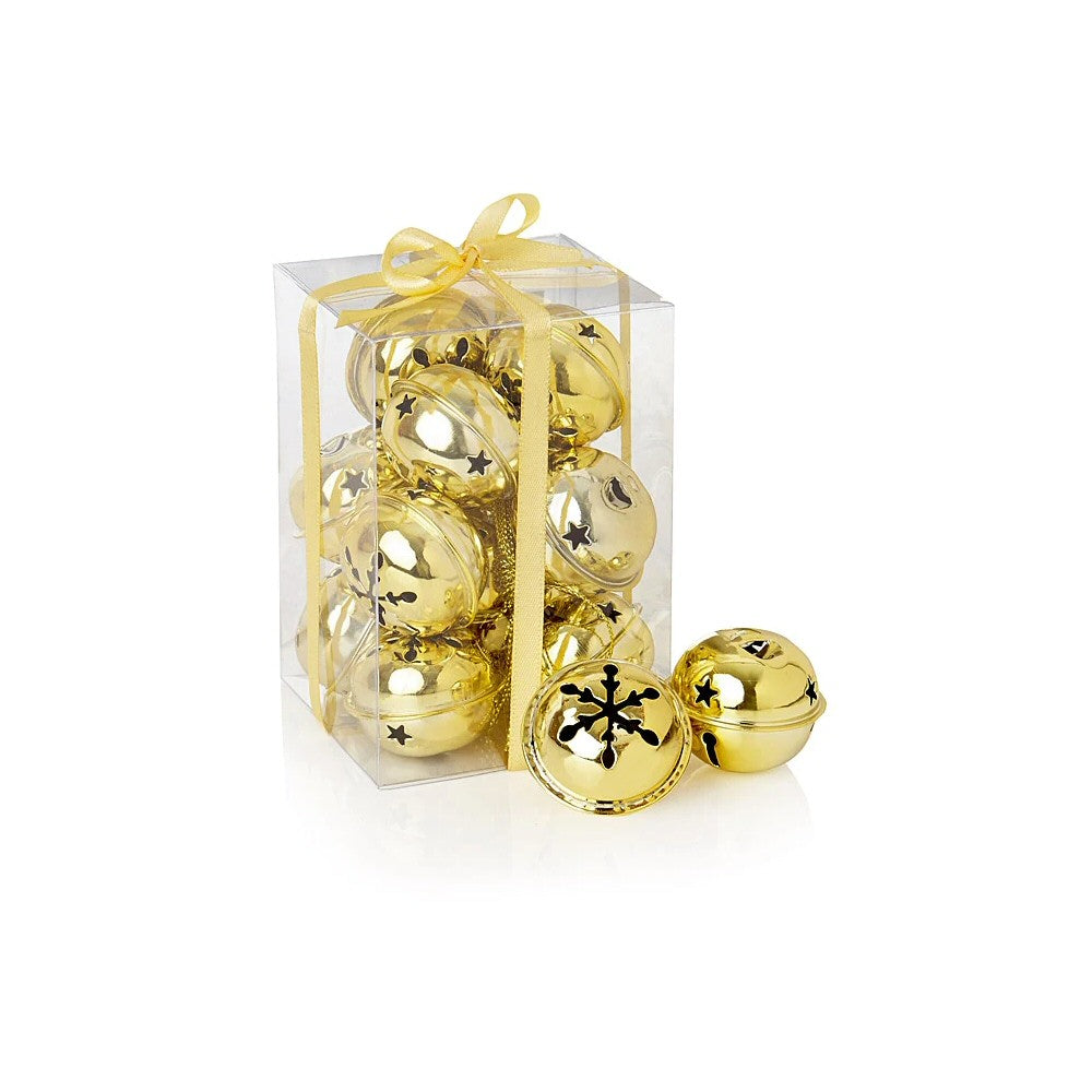 Premier 4cm Gold Jingle Bells Baubles