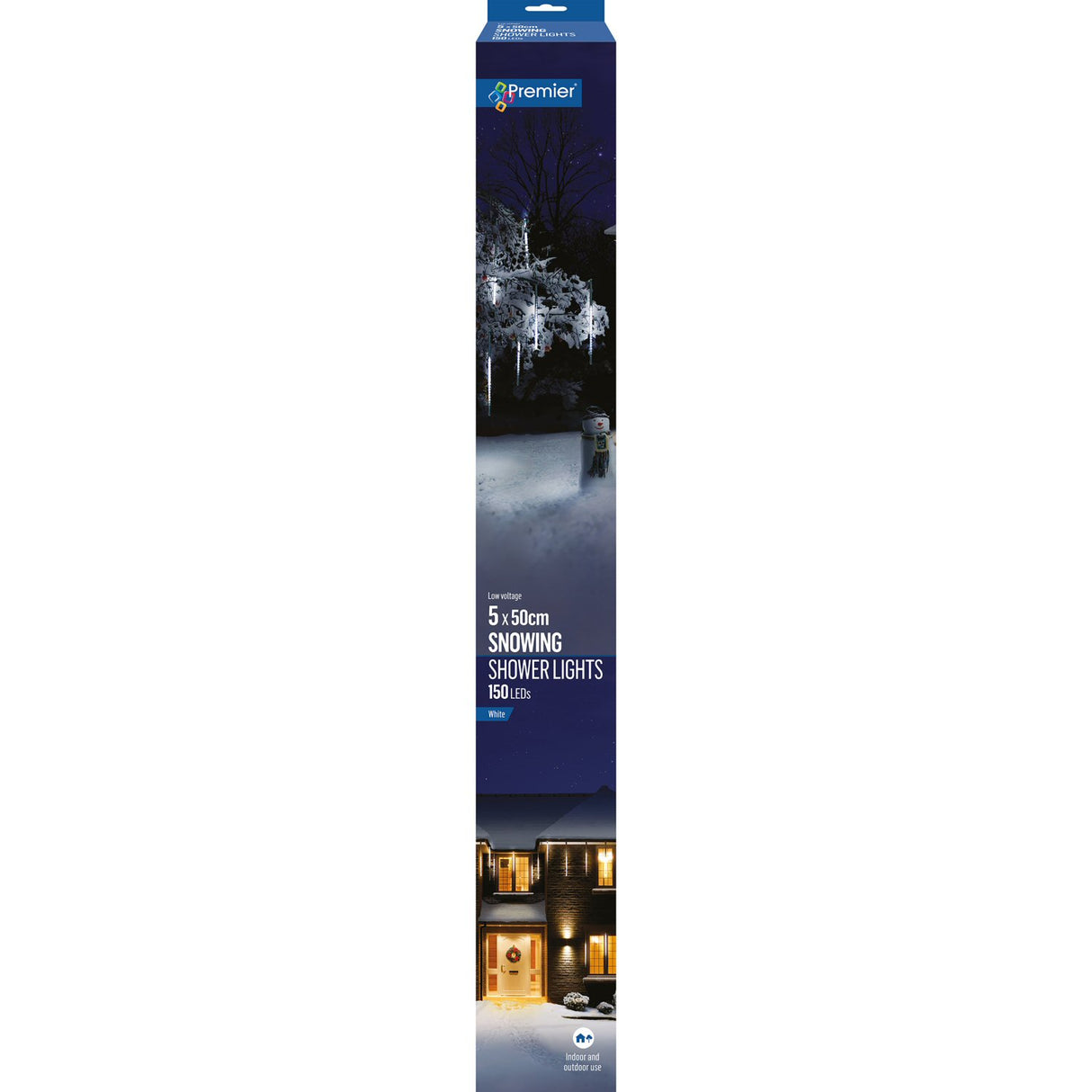 Premier 50cm Snowing Showers Christmas Lights - Pack of 5