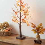 Premier 60cm Battery Operated Warm White Lit Maple Leaf Table Top Tree