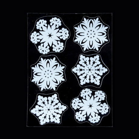 Premier Christmas Flocked Window Stickers (Choice of 3)