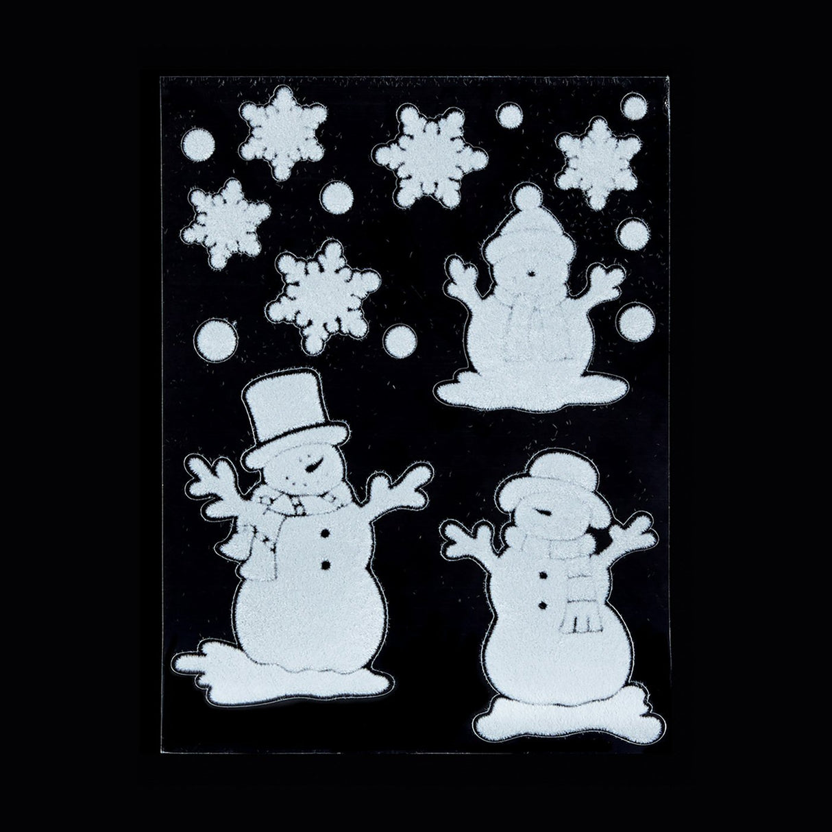 Premier Christmas Flocked Window Stickers (Choice of 3)