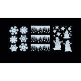 Premier Christmas Flocked Window Stickers (Choice of 3)