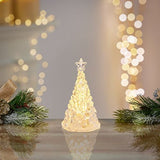 Premier Decorations 10.5cm Lit Plastic Tree Tea Light - Warm White - LB251052