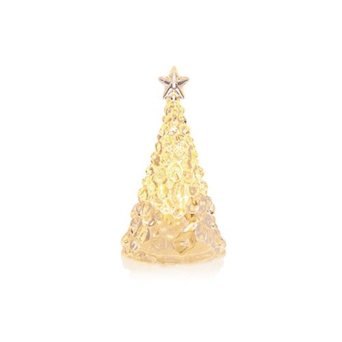 Premier Decorations 10.5cm Lit Plastic Tree Tea Light - Warm White - LB251052