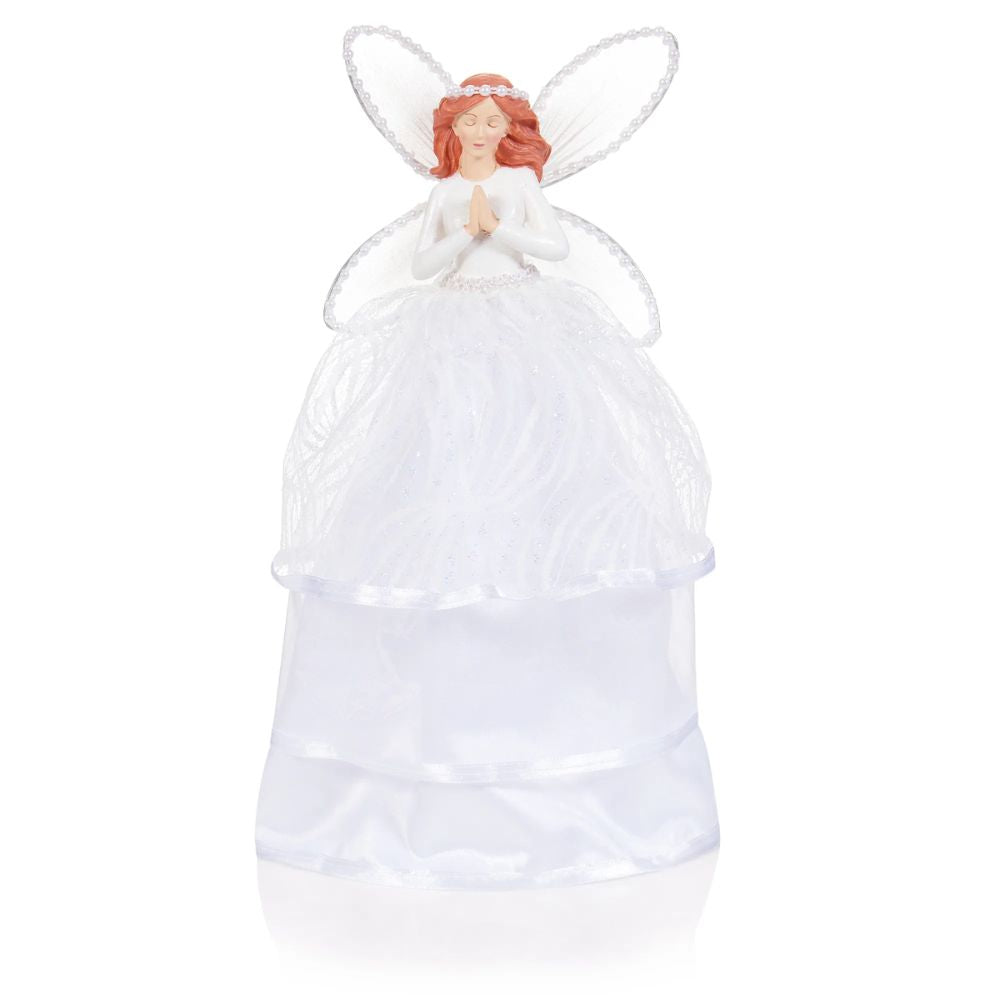 Premier Decorations 28cm White Tree Top Angel