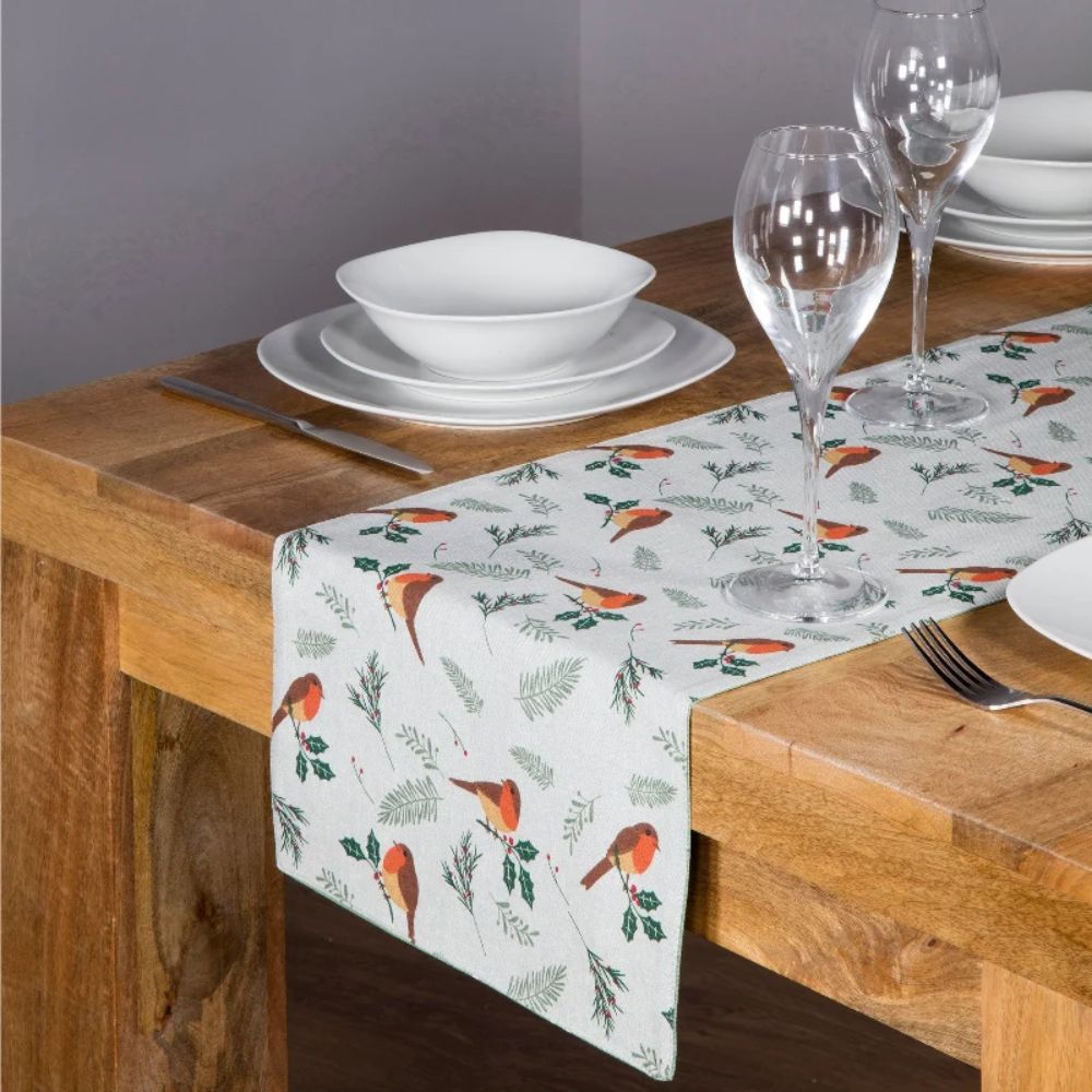 Premier Decorations 2m Robin Spot Reversable Table Runner