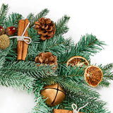 Premier Decorations 40cm Orange & Pinecone Wreath