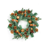 Premier Decorations 40cm Orange & Pinecone Wreath