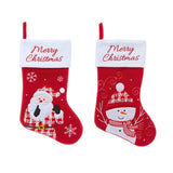Premier Decorations 45cm Red & White Stocking (Choice of 2)
