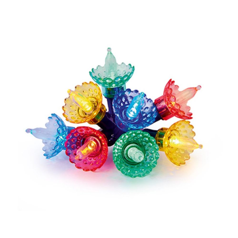Premier Decorations 80 LED Retro Fairy Cap Lights - Multicolour