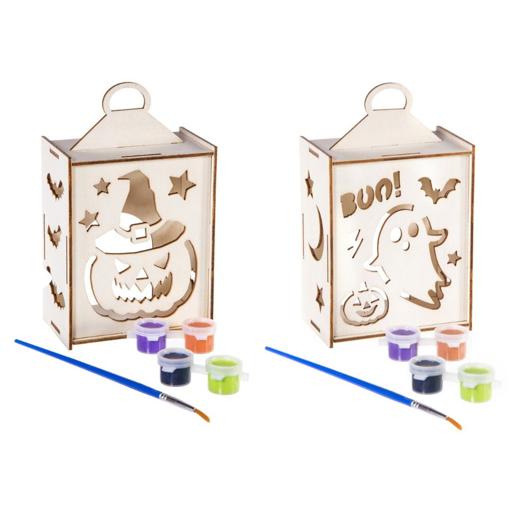 Premier Paint Your Own Wooden Lantern Kit with Paints - Choice of 2
