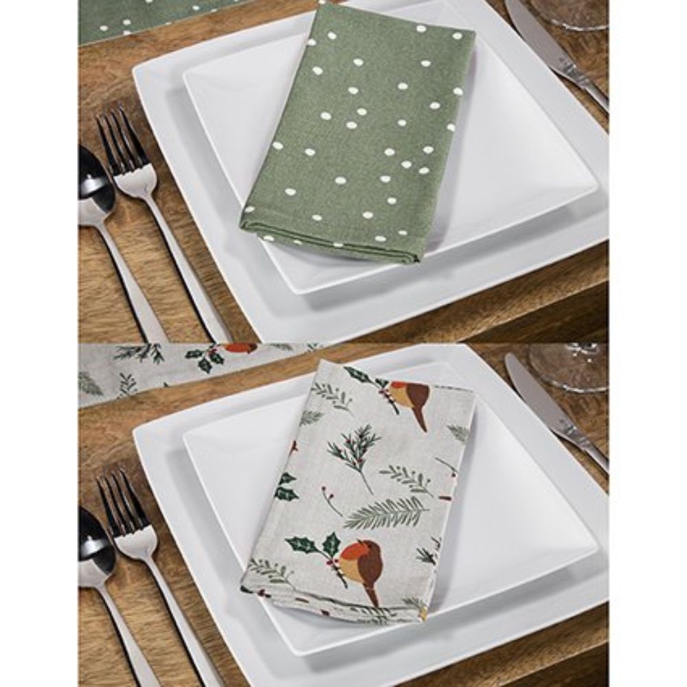 Premier Set of 4 Napkins Robin, Spot