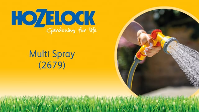 Hozelock Soft Touch Multispray Gun & Aquastop Connector