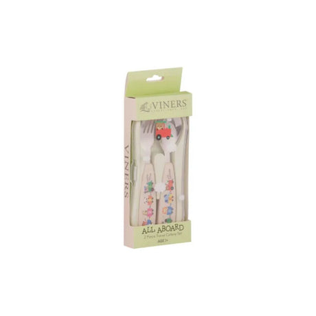 Price & Kensington All Aboard Kids Travel Cutlery Set - Old Railway Line Garden Centre