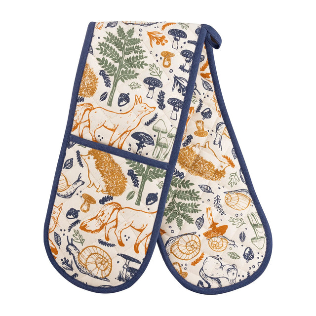 Price & Kensington Woodland Design Double Oven Glove - Old Railway Line Garden Centre