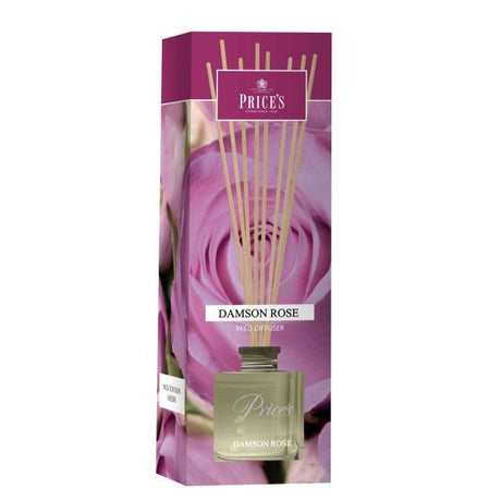 Prices Candles 100ml Damson Rose Reed Diffuser - Old Railway Line Garden Centre