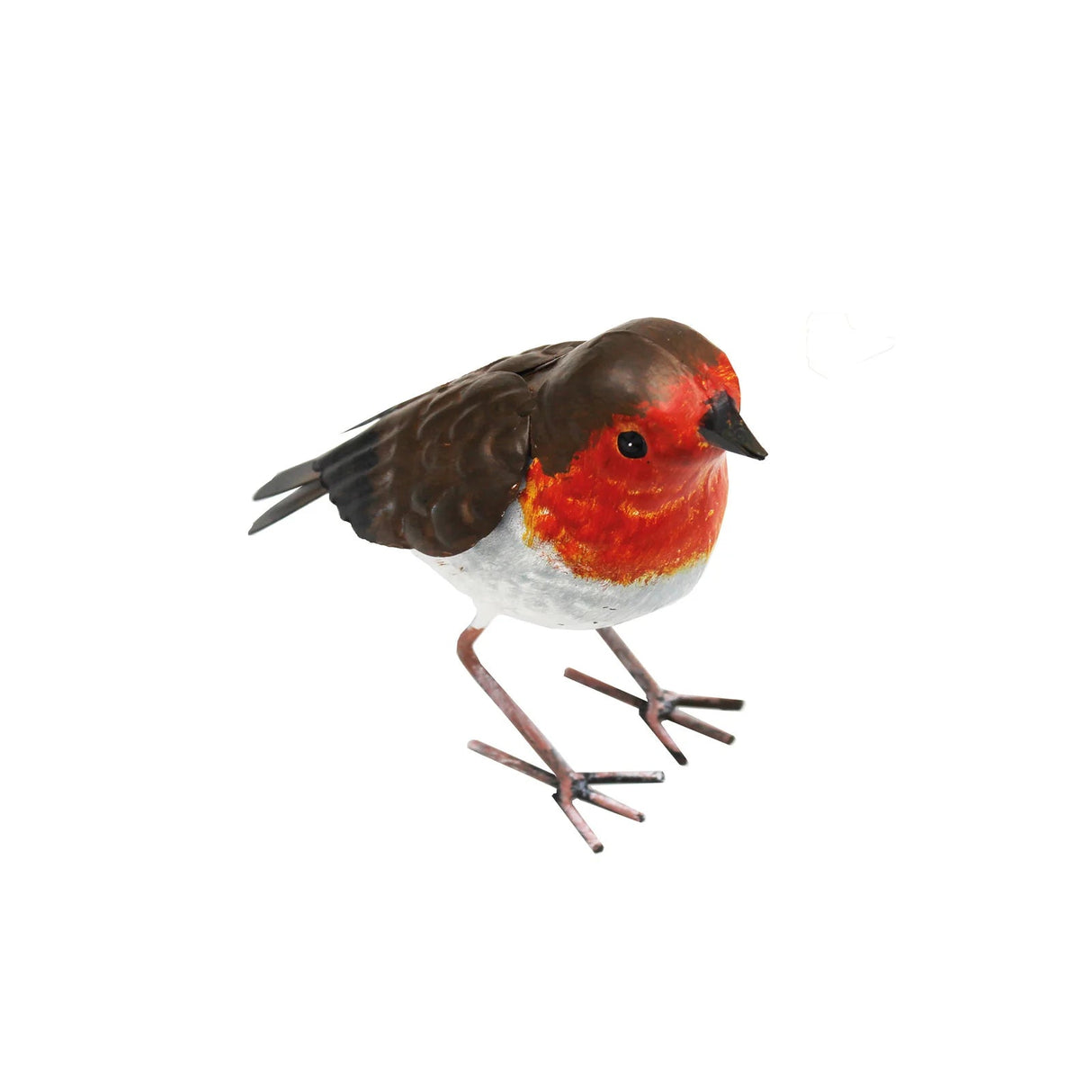 Primus 11cm Small Metal Robin Garden Ornament - Old Railway Line Garden Centre