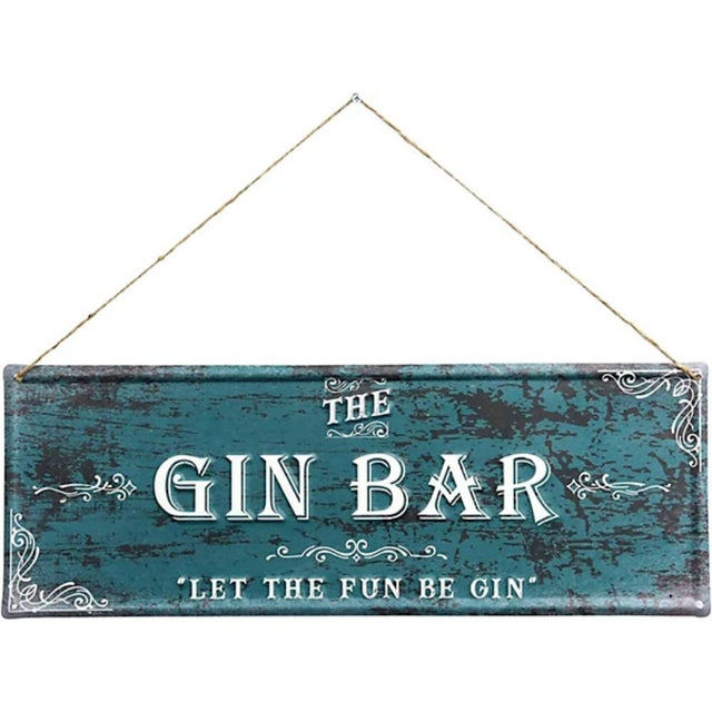 Primus Gin Bar Hanging Metal Wall Sign - Old Railway Line Garden Centre