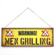 Primus Men Grilling Hanging Metal Wall Sign - Old Railway Line Garden Centre